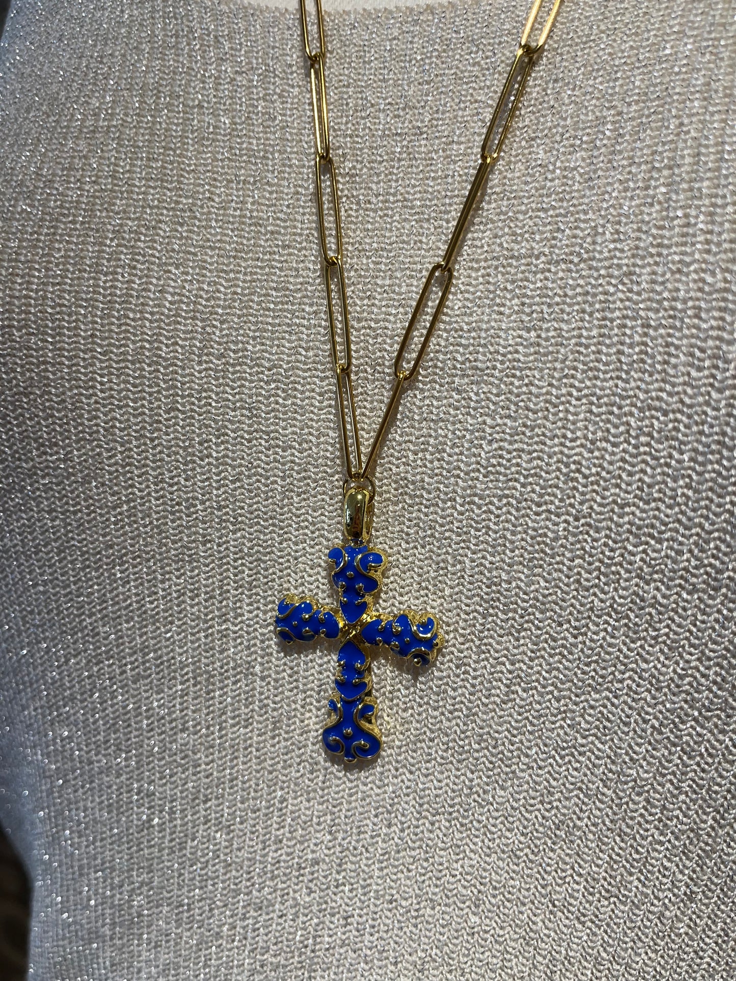 Collier Isaure Bleu